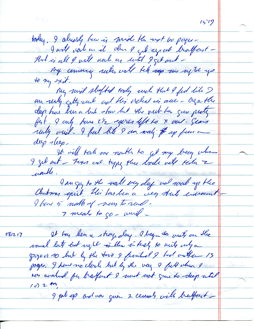 Dr John WorldPeace 2008 Prison Journal